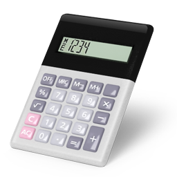 Picture of a clipart calculator