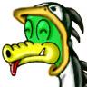 Tux Rigodon, Rigodon avec un costume de Tux, la mascotte de Linux