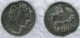 Moneda ibrica acuada en Biblbilis (Calatayud)