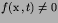 $f({\hbox{\boldmath$x$}},t)\neq 0$