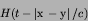 \begin{displaymath}
H(t-\left\vert{\hbox{\boldmath $x$}}-{\hbox{\boldmath $y$}}\right\vert/c)
\end{displaymath}