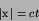 \begin{displaymath}
\left\vert{\hbox{\boldmath $x$}}\right\vert = ct
\end{displaymath}