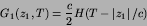 \begin{displaymath}
G_{1}(z_{1},T) = {c\over 2}H(T-\left\vert z_{1}\right\vert/c)
\end{displaymath}
