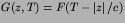 $G(z,T) = F(T-\left\vert z\right\vert/c)$