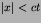 $\left\vert x\right\vert<ct$