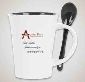 Coffee Cup with Spoon