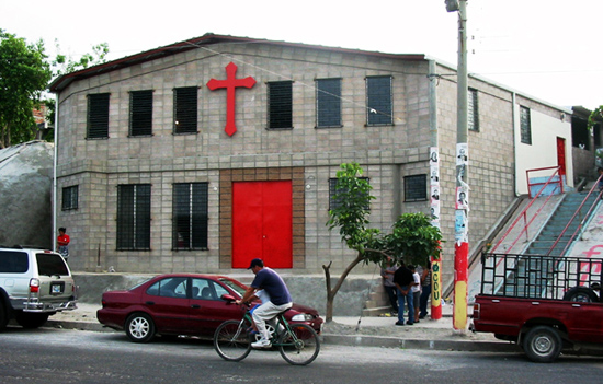 Church building under construction