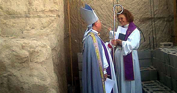 First stone for Church building