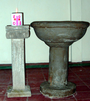 baptismal font