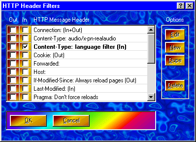 HTTP Header Filters