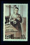 Estampilla postal de Marie Curie