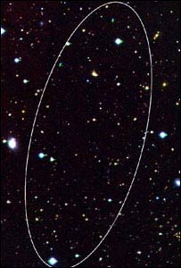 Ilustra��o da gal�xia invis�vel