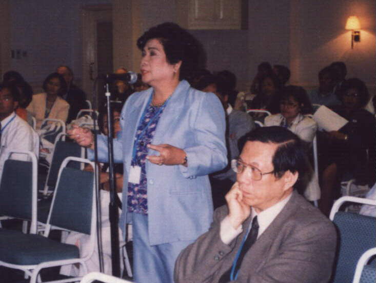 EROPA 1999 Philipine CSC Chairwoman De Leon Speaking in the ADB Workshop on Anticorruption #17