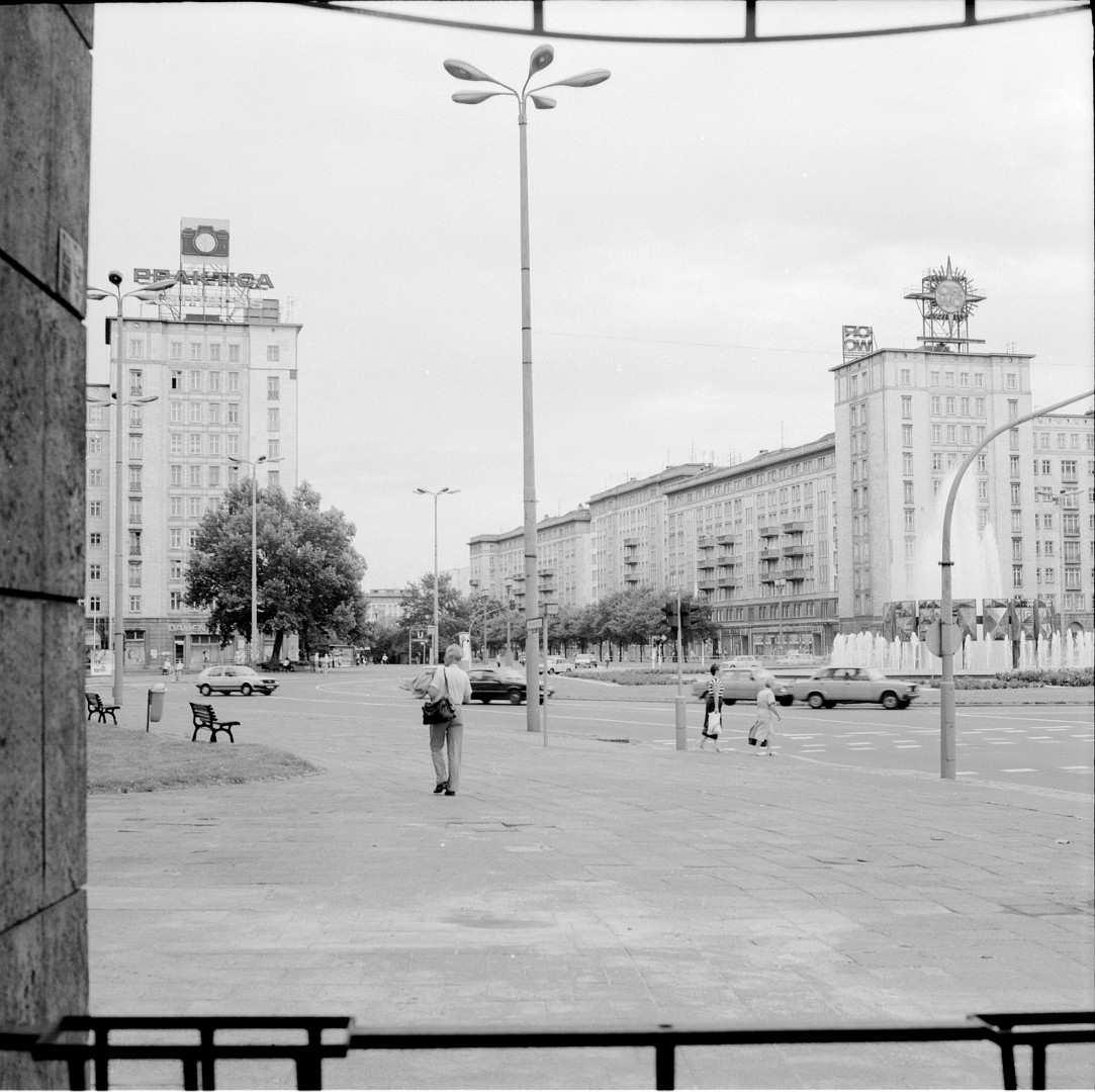 Strausberger Plats i Berlin 1990. Foto: Erik Jonsson