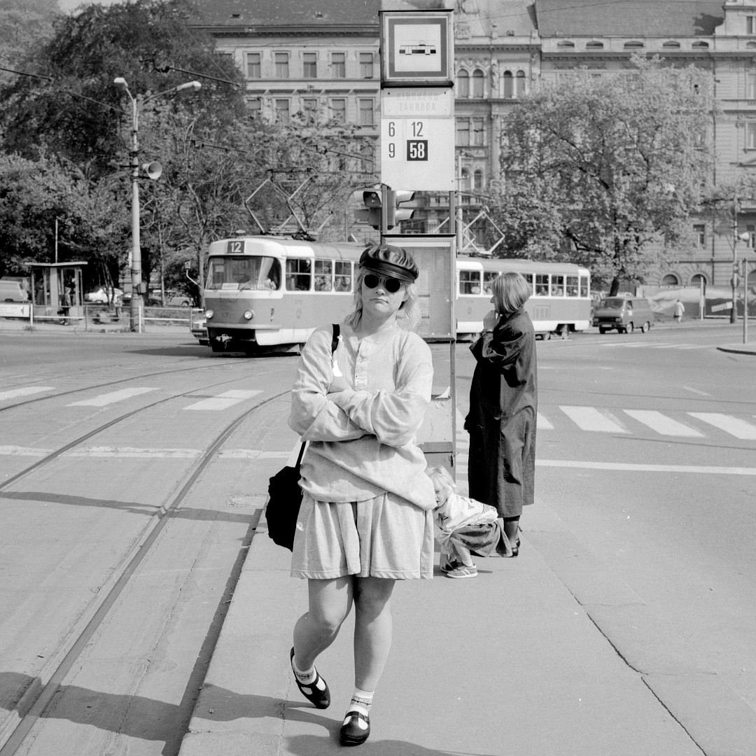 Straßenbahn in Prag / Трамвай в Праге / Spårvagn i Prag 1992. Foto: Erik Jonsson