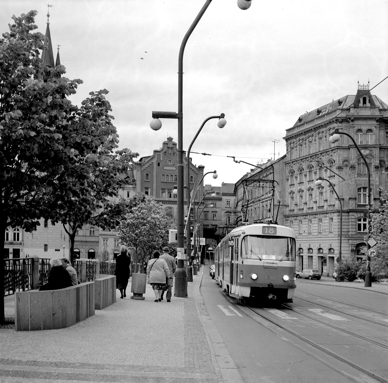 Straßenbahn / Трамвай / Tramvaj / Spårvagn, Prag / Прага / Praha 1992. Foto: Erik Jonsson