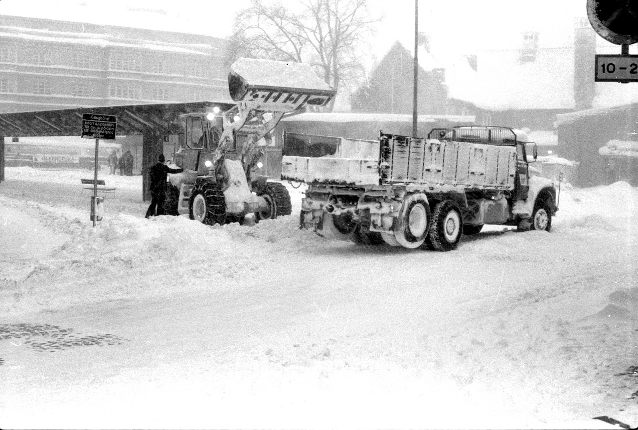 Lund i snö 1.1.1979