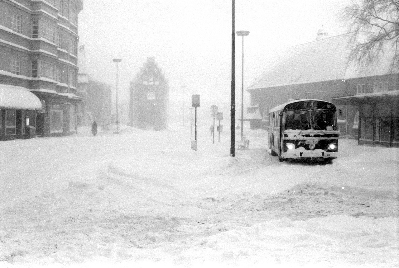 Lund i snö 1.1.1979