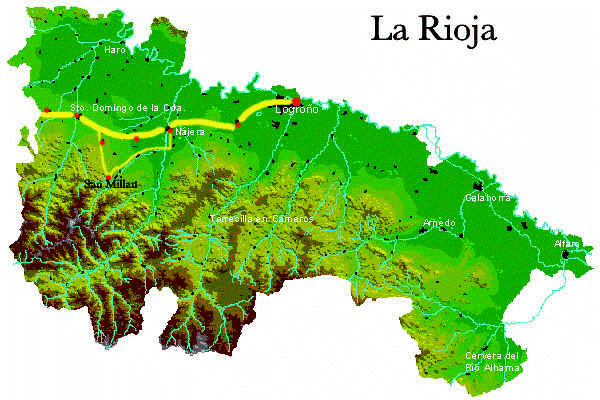 Map of La Rioja