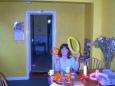 Emma with balloons