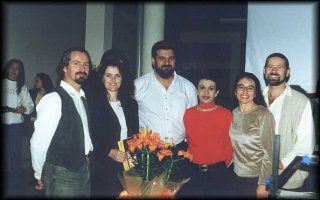 Diretores do Col�gio Astrogildo e equipe respons�vel pelo projeto