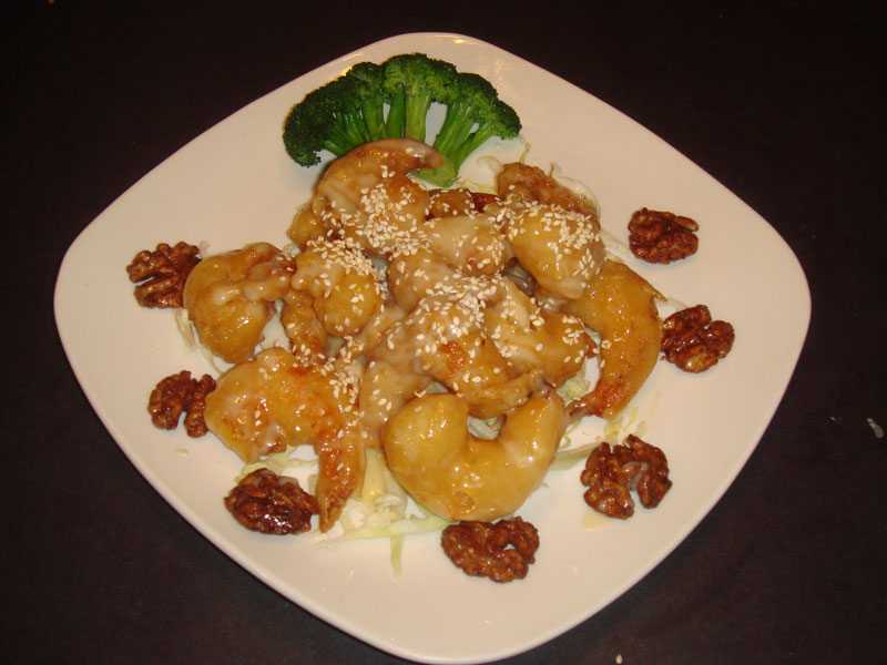 Come taste our new honey walnut shrimp dish!