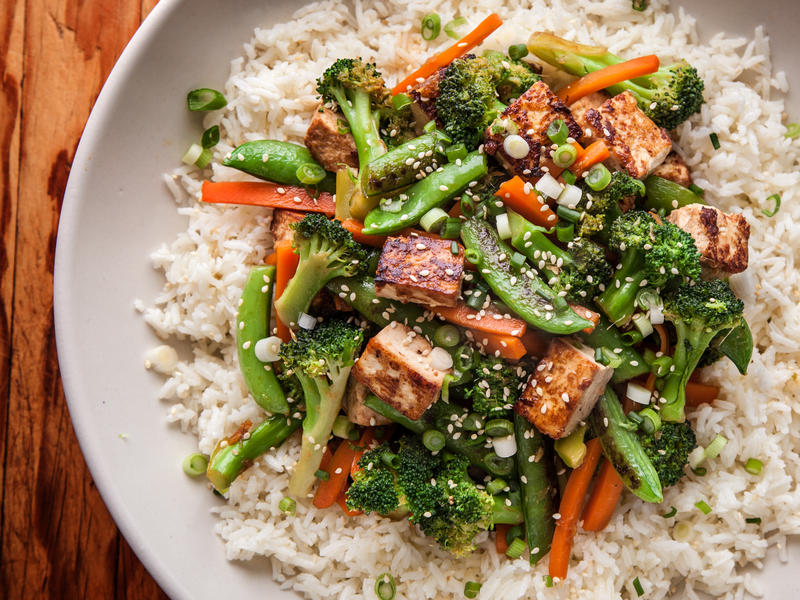 Stir Fried Tofu with Rice