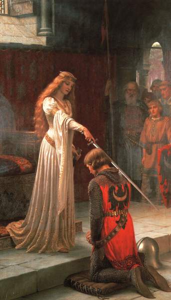 Guinevere consagrando Lancelot