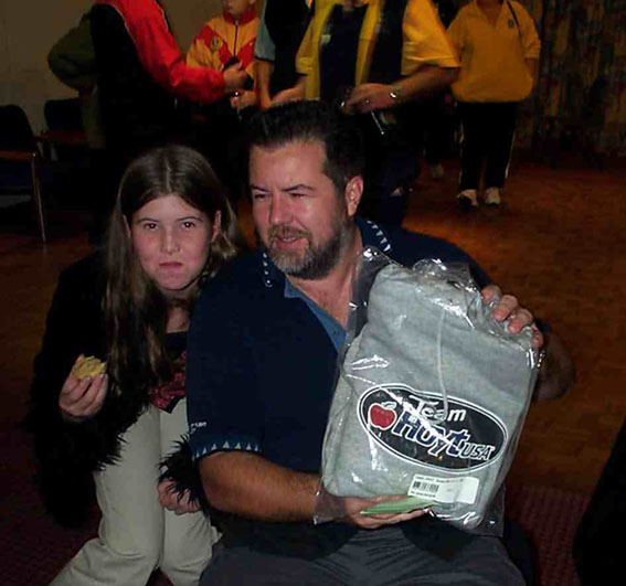 Winning door prize