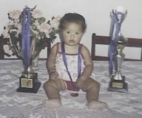 Filha de 1 ano do Ademir