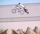 Superman off of dirt ramps