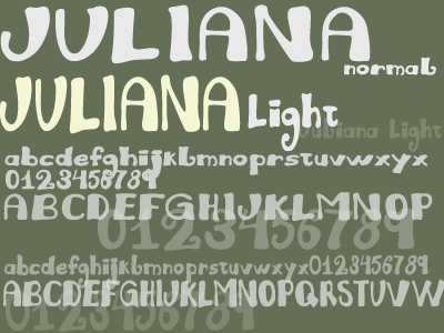 typeface Juliana :: download disponível