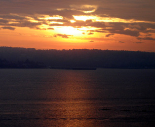Sunset over English Bay