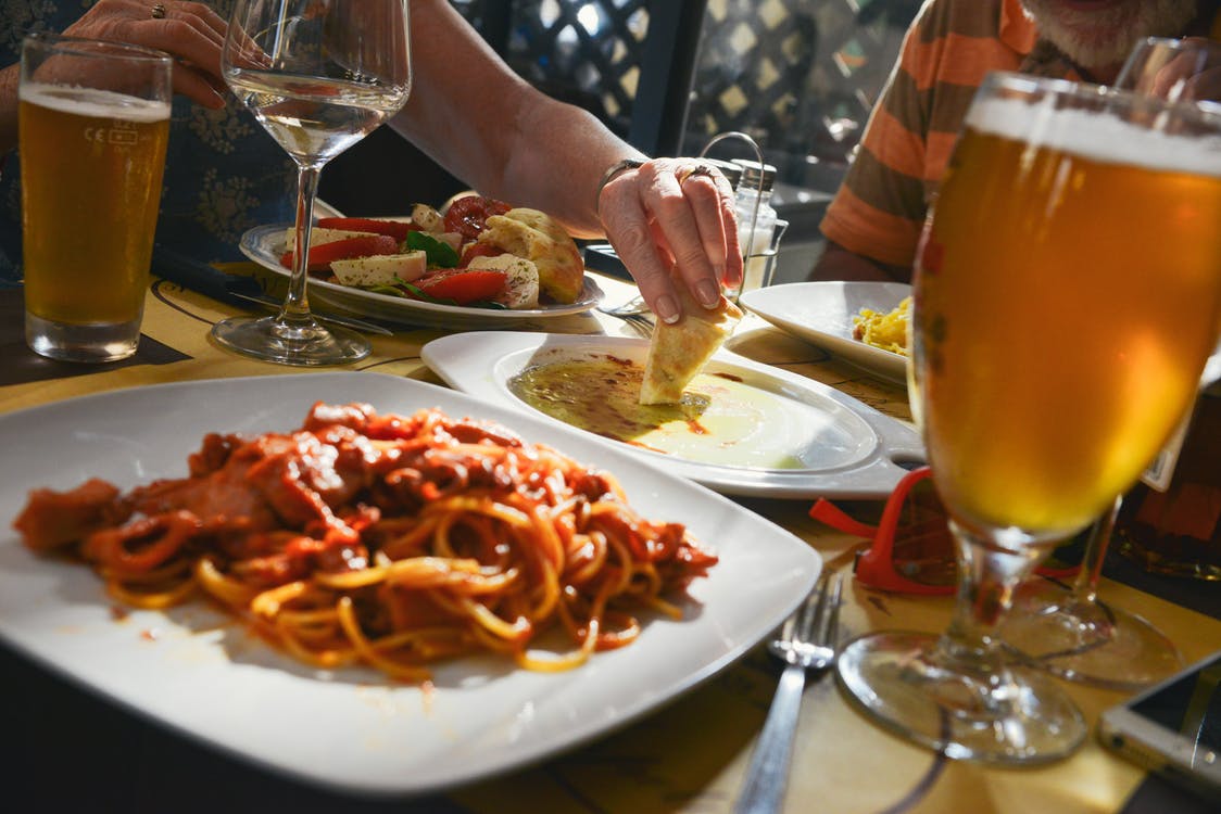 customer and food