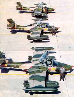 aviones A-37B de la FAE