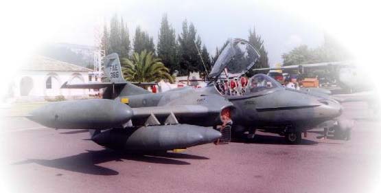 Avi�n A-37b Dragonfly, bautizado como Tiwintsa luego de ser impactado por un certero misil peruano en el ala.