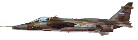 Jaguar de la FAE con su esquema t�ctico mim�tico apto para camuflarse en zona selv�tica.