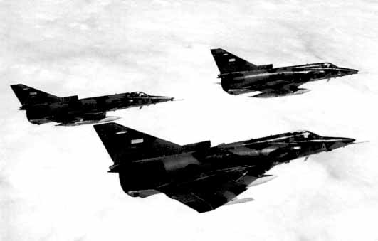 Escuadrilla de aviones caza IAI Kfir-C2 FAE