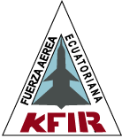 Emblema del Escuadrn de Combate N 2113 KFIR del Ala de Combate N 21 de la FAE situada en la Base Area de Taura