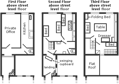 Secret Annexe Floor Plan