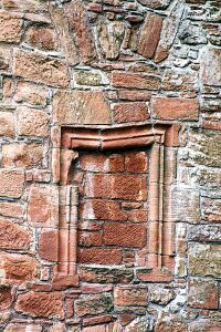 A sealed window in the west range.