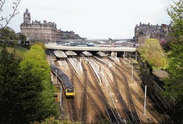 Edinburgh Waverley Station.
