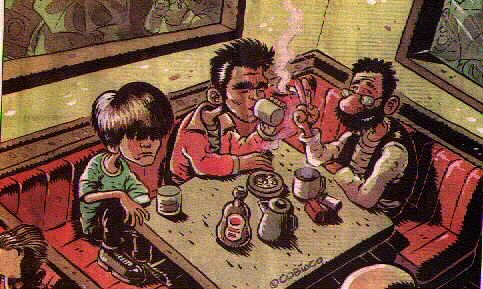 Bonf�, Dado e Renato : A Legi�o em um de seus momentos de descontra��o ...