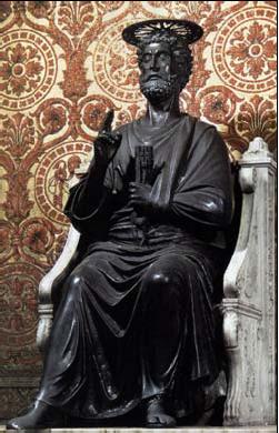 San Pedro, Primer Papa de la Iglesia Catlica