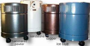 AllerAir air purifier, air cleaner, air scrubber comes in a variety of colors at no extra charge.