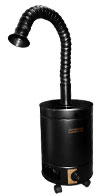 nail, hair salon source capture air filtration, reduce chemical fumes, odor, gases