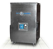 Electrocorp AirRhino upright, 1000 cfm, air filtration system, construction, renovation, hospital, remediation, mold, dust, particle, odor, chemical filtration