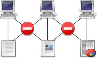 Vector image of computer networks before Interet | Public domain ...