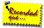 Recordad que...