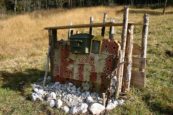 Die fertige Trockenmauer